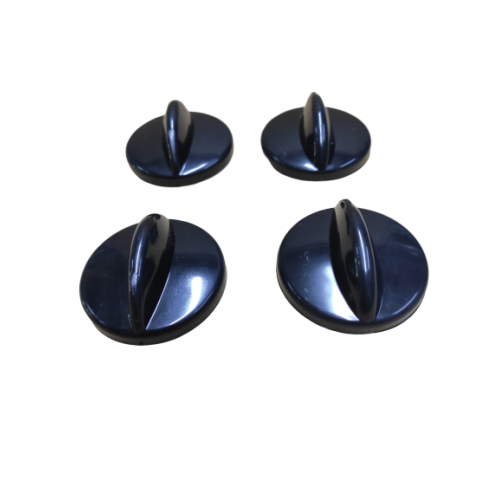 Kumtel Ocak & Fırın Düğme 4 lü Set ( Siyah )