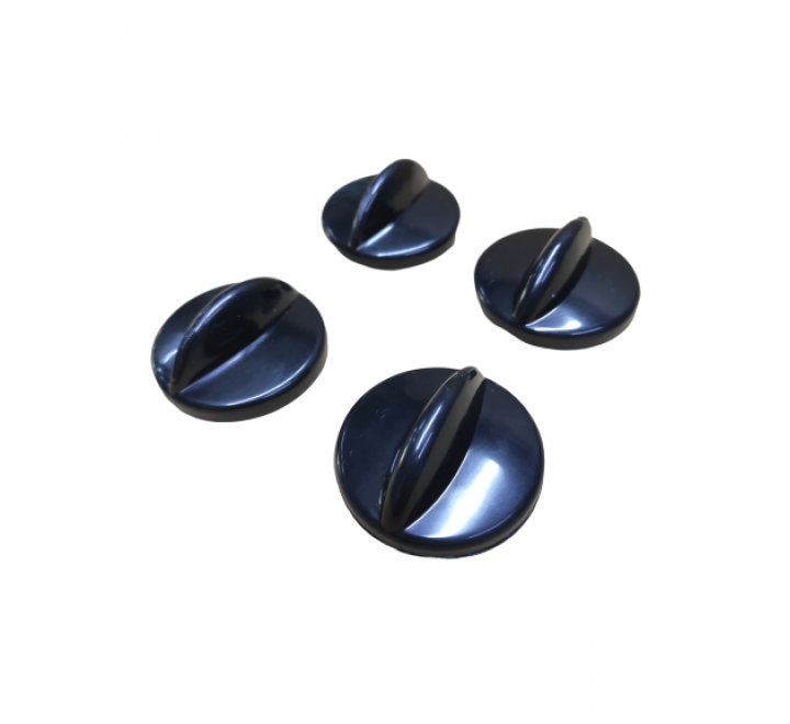 Kumtel Ocak & Fırın Düğme 4 lü Set ( Siyah )