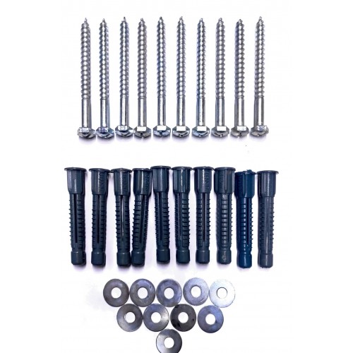 KLİMA DÜBEL 12 MM TUĞLA DÜBELİ( 1 TAKIM )( VİDA - DÜBEL - PUL )