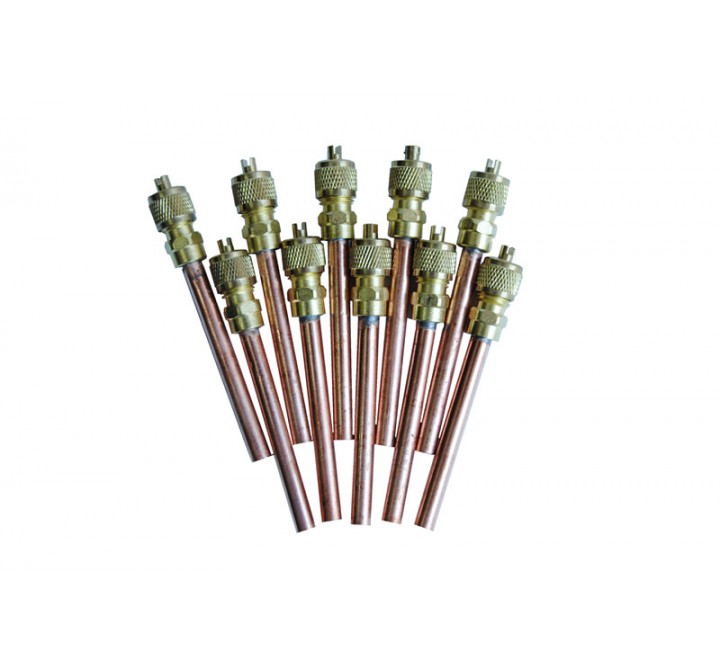 1/4 İğneli Bakır Borulu ( Sibop ) Kaynaklı ( 10 Adet )