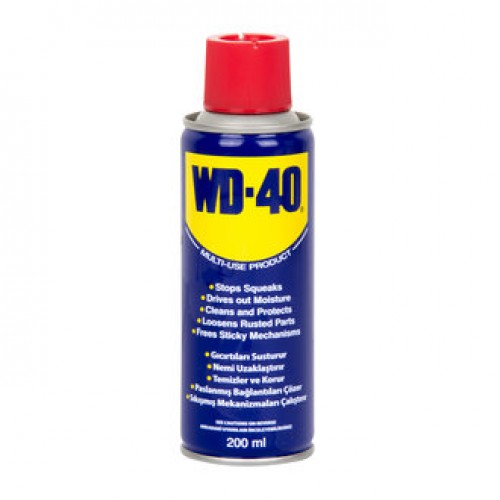 WD 40 200 ml GENEL AMAÇLI YAĞLAMA SPREYİ VE PAS SÖKÜCÜ pipetli
