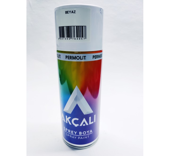 AKÇALI SPREY BOYA ( 301 ) PARLAK BEYAZ